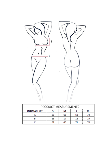 PASSION INTIMARI SET SUJETADOR BRAGAS ROSA L XL