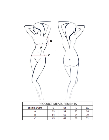 PASSION SENSIE BODY AMARILLO L XL PASSION SENSIE BODY AMARILLO L XL