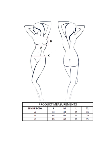 PASSION SENSIE BODY AZUL MARINO L XL