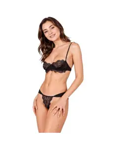 PASSION TIVOLEA SET SUJETADOR TANGA NEGRO L XL