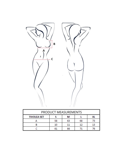 PASSION TIVOLEA SET SUJETADOR TANGA VIOLETA L XL