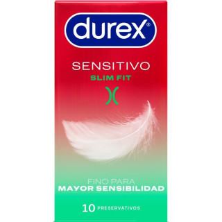 DUREX SENSITIVO SLIM FIT 10 UNIDADES