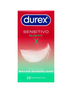 DUREX SENSITIVO SLIM FIT 10 UNIDADES