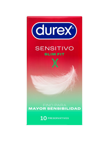DUREX SENSITIVO SLIM FIT 10 UNIDADES