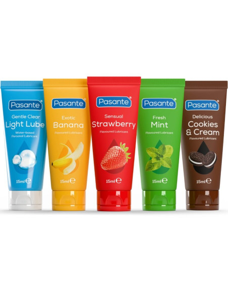 PASANTE PACK LUBRICANTES SABORES VARIADOS 5 UDS X 15 ML PASANTE PACK LUBRICANTES SABORES VARIADOS 5 UDS X 15 ML