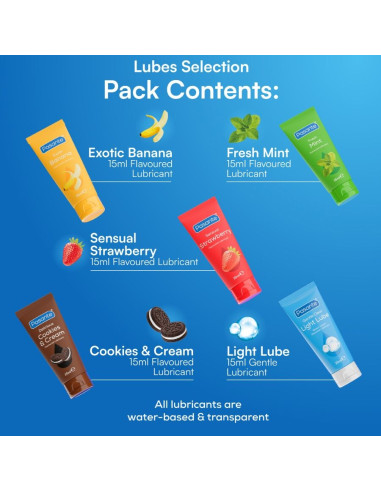 PASANTE PACK LUBRICANTES SABORES VARIADOS 5 UDS X 15 ML
