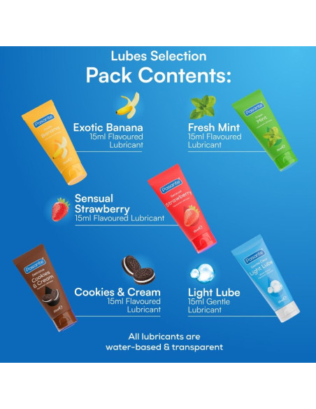 PASANTE PACK LUBRICANTES SABORES VARIADOS 5 UDS X 15 ML PASANTE PACK LUBRICANTES SABORES VARIADOS 5 UDS X 15 ML