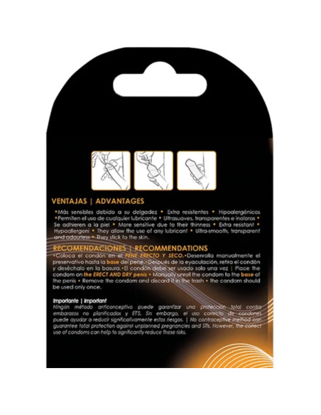 UNIQ CLASSIC PRESERVATIVOS SIN LATEX 3 UNIDADES