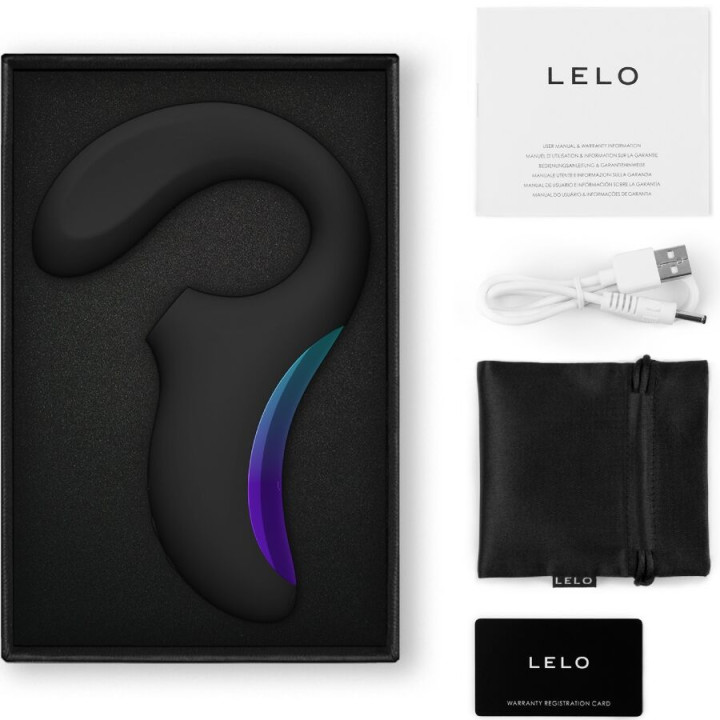 LELO ENIGMA WAVE MASAJEADOR TRIPLE VIBRACION NEGRO