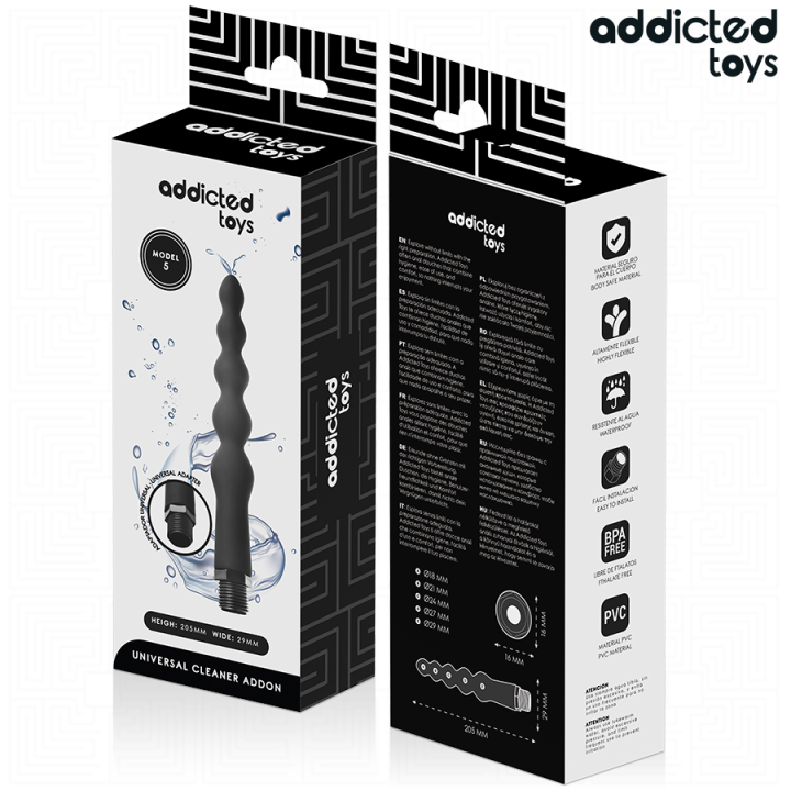 ADDICTED TOYS LIMPIADOR ANAL CON ADAPTADOR UNIVERSAL MODELO 5