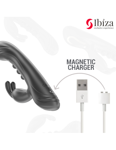 IBIZA VIBRADOR RABBIT PERLAS CON PULSACION