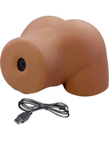 CRAZY BULL GERIANN TRASERO FEMENINO REALISTA VIBRADOR SUCCIONADOR CON SONIDO 55 KG