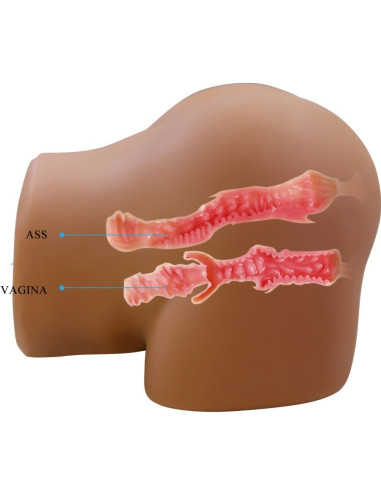 CRAZY BULL GERIANN TRASERO FEMENINO REALISTA VIBRADOR SUCCIONADOR CON SONIDO 55 KG