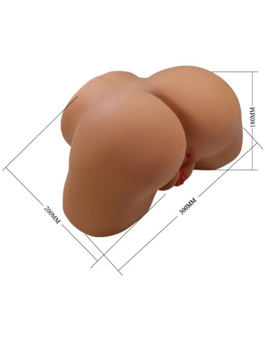 CRAZY BULL GERIANN TRASERO FEMENINO REALISTA VIBRADOR SUCCIONADOR CON SONIDO 55 KG