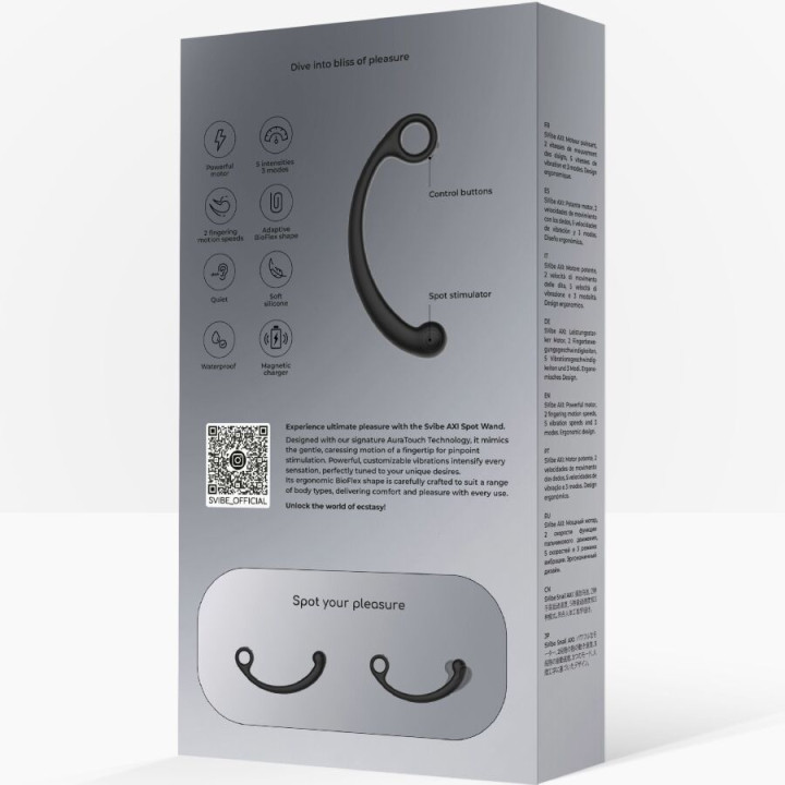 SNAIL VIBE AXI VARITA DE MASAJE VIBRADORA NEGRO