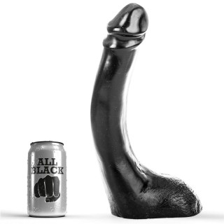 ALL BLACK DILDO NEGRO 29 CM FISTING