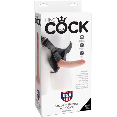 KING COCK HARNESS CON PENE REALISTICO 178 CM