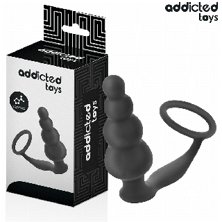 ADDICTED TOYS PLUG ANAL CON ANILLO SILICONA MODELO 5