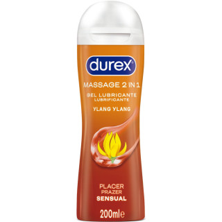 DUREX GEL LUBRICANTE DE MASAJE SENSUAL YLANG YLANG 200 ML
