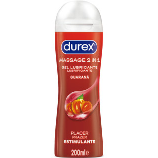 DUREX GEL LUBRICANTE DE MASAJE ESTIMULANTE GUARANA 200 ML