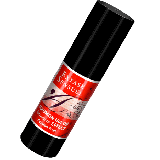 EXTASE SENSUAL ACEITE MASAJE EFECTO CALOR CON FEROMONAS FRUTA DE LA PASION 30 ML
