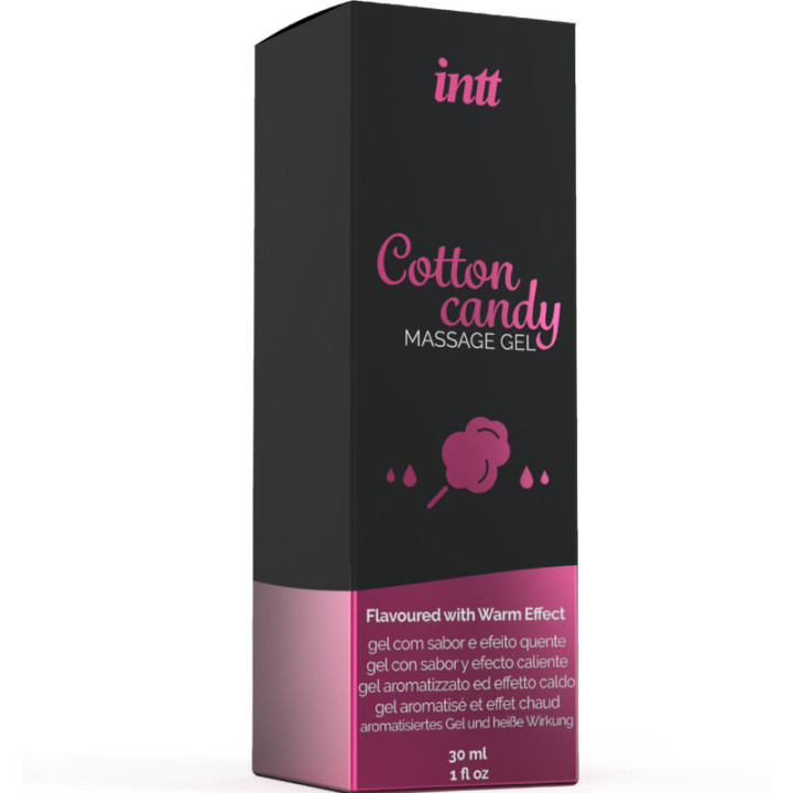 INTT MASSAGE ORAL SEX GEL DE MASAJE CON SABOR A ALGODON DE AZUCAR Y EFECTO CALOR