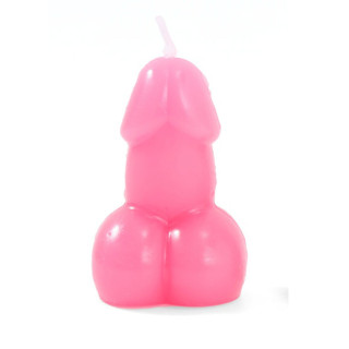DIABLO PICANTE VELA CON FORMA DE PENE COLOR FUCSIA