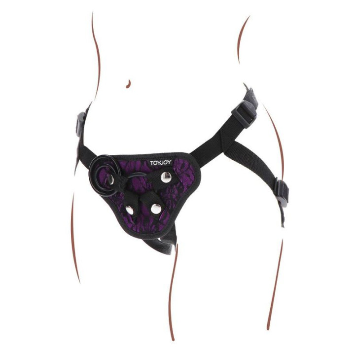 GET REAL STRAP ON LACE HARNES MORADO