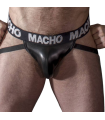 MACHO - MX25NC JOCK BLACK LEATHER S