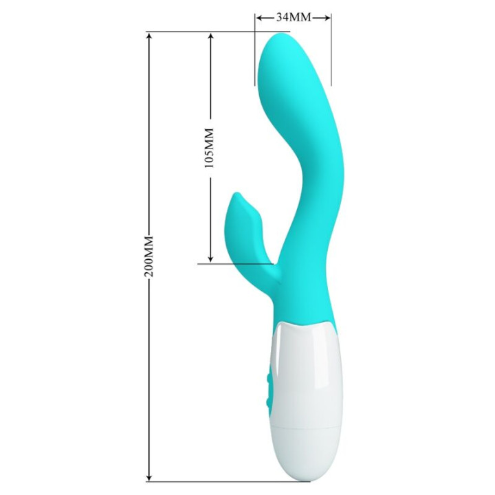 PRETTY LOVE BRIGHTY VIBRADOR PUNTO G VERDE AGUA