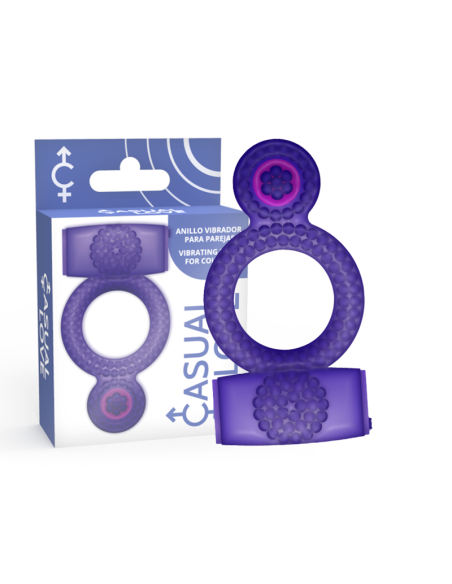CASUAL LOVE RING DOUBLE PLEASURE ANILLO LILA