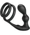 PRETTY LOVE - MARSHALL PENIS RING WITH VIBRATORY ANAL PLUG WITH REMOTE CONTROL