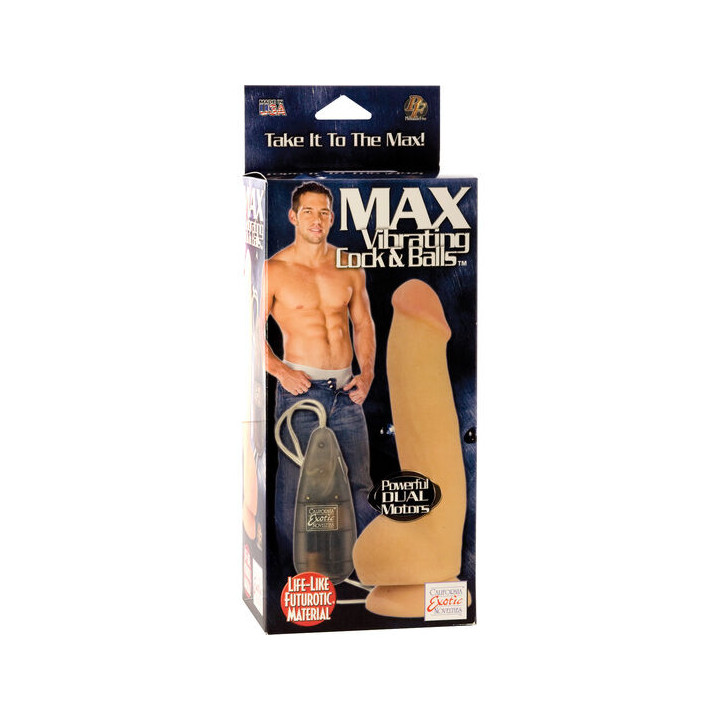 CALEXOTICS MAX PENE REALISTICO CON DOBLE VIBRADOR