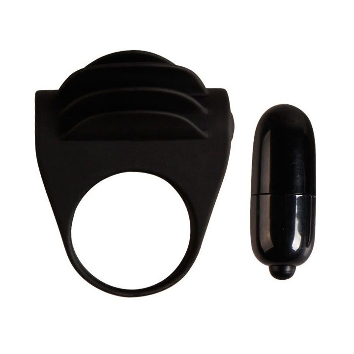 PRETTY LOVE CHESTER ANILLO VIBRADOR NEGRO