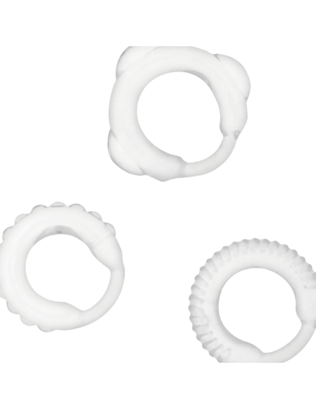 ADDICTED TOYS SET 3 ANILLOS PENE CLEAR