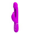 PRETTY LOVE - KAMPAS RABBIT 3 IN 1 MULTIFUNCTION VIBRATOR WITH TONGUE VIOLET