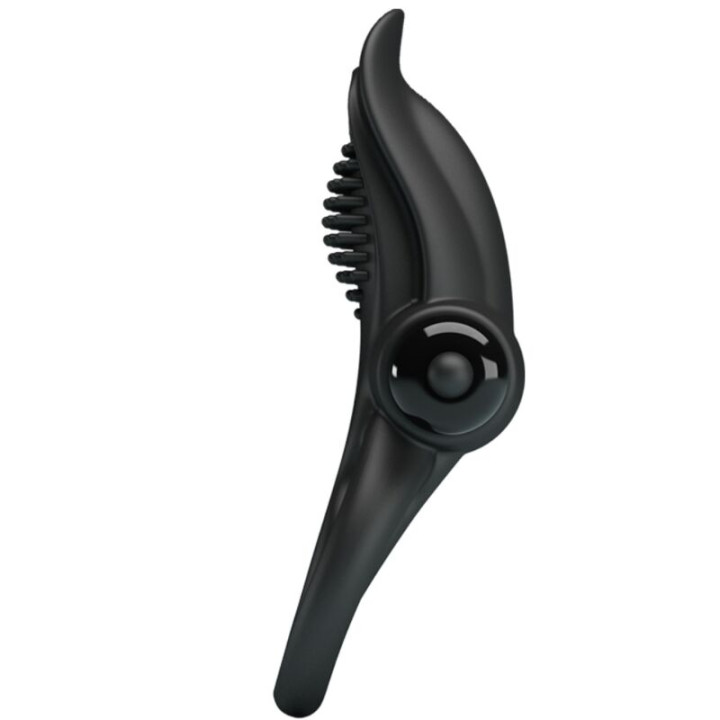 PRETTY LOVE DOBLE ANILLO VIBRADOR ESTIMULADOR CLITORIS 10 VIBRACIONES NEGRO