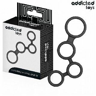 ADDICTED TOYS ANILLO PARA EL PENE CON DIVISORES PARA TESTICULOS