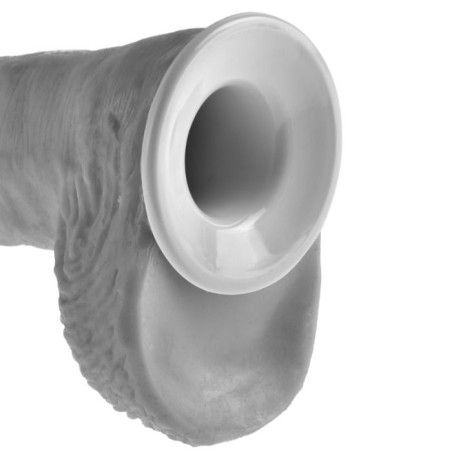 KING COCK STRAP ON CON DILDO HUECO 28 CM Y TIRANTES COLOR CARNE
