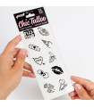 SECRET PLAY - SET OF 10 CANDY COLLECTION TEMPORARY TATTOOS