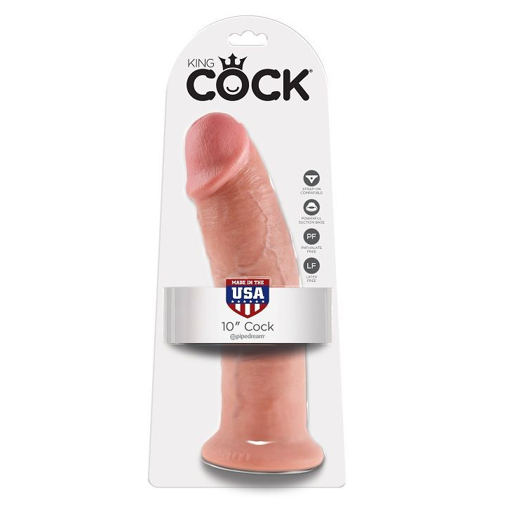 KING COCK 10 PENE NATURAL 254 CM