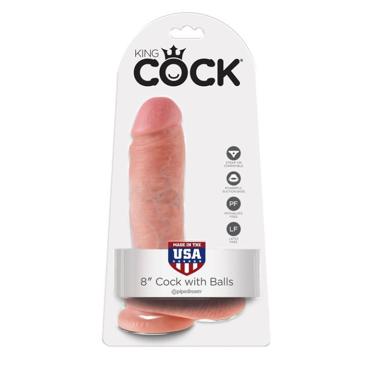 KING COCK 8 PENE REALISTICO NATURAL 203 CM
