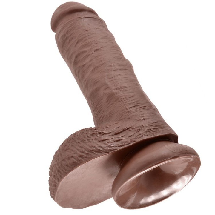 KING COCK 8 PENE REALISTICO MARRON 203 CM