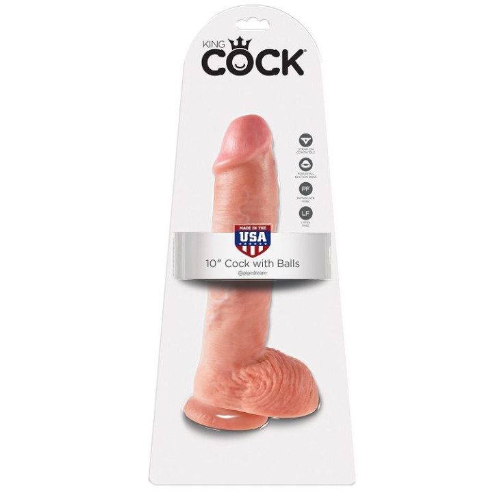 KING COCK 10 PENE REALISTICO NATURAL 265 CM