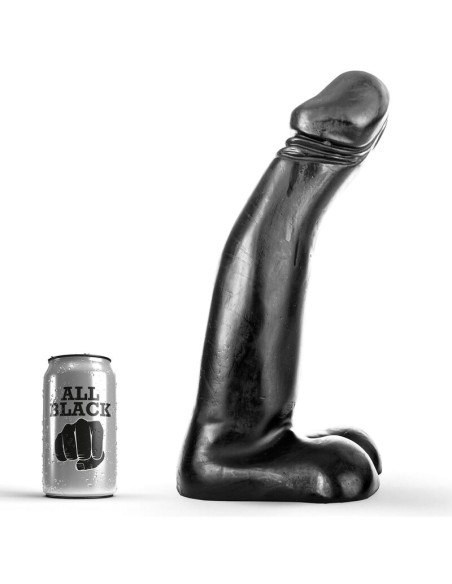 ALL BLACK DILDO REALISTA NEGRO FISTING 29 CM