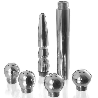 METAL HARD SET LIMPIEZA VAGINAL ANAL 5PCS