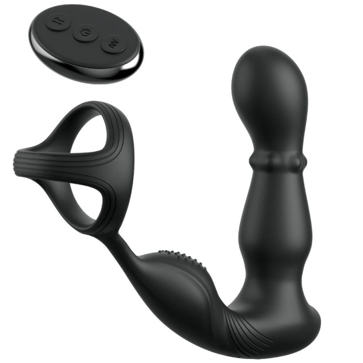 ANAL FANTASY ELITE COLLECTION ANILLO Y MASAJEADOR ANAL VIBRADOR CON CONTROL REMOTO