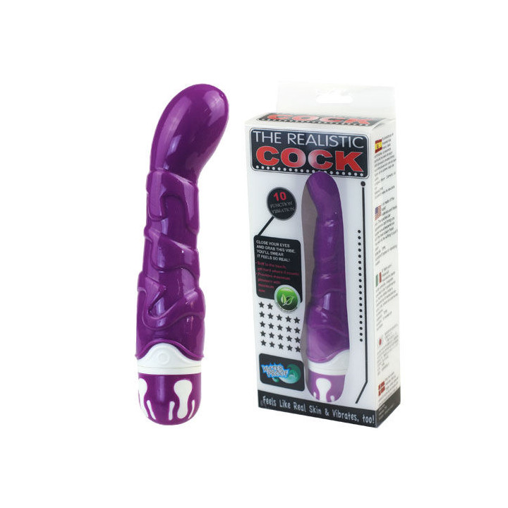 BAILE REALISTIC COCK 10 RITMOS SENSATION VIOLETA