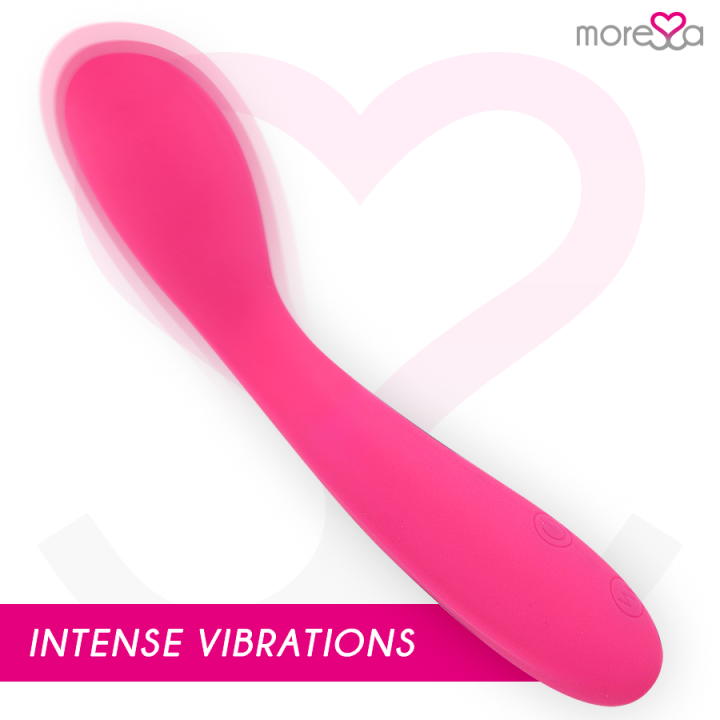 MORESSA DRUSO MASAJEADOR DUO PUNTO G Y SUERO PELVICO PREMIUM SILICONE RECARGABLE