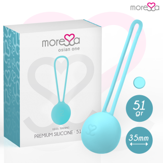 MORESSA OSIAN ONE ENTRENAMIENTO SUELO PELVICO 51gr PREMIUM SILICONA TURQUESA